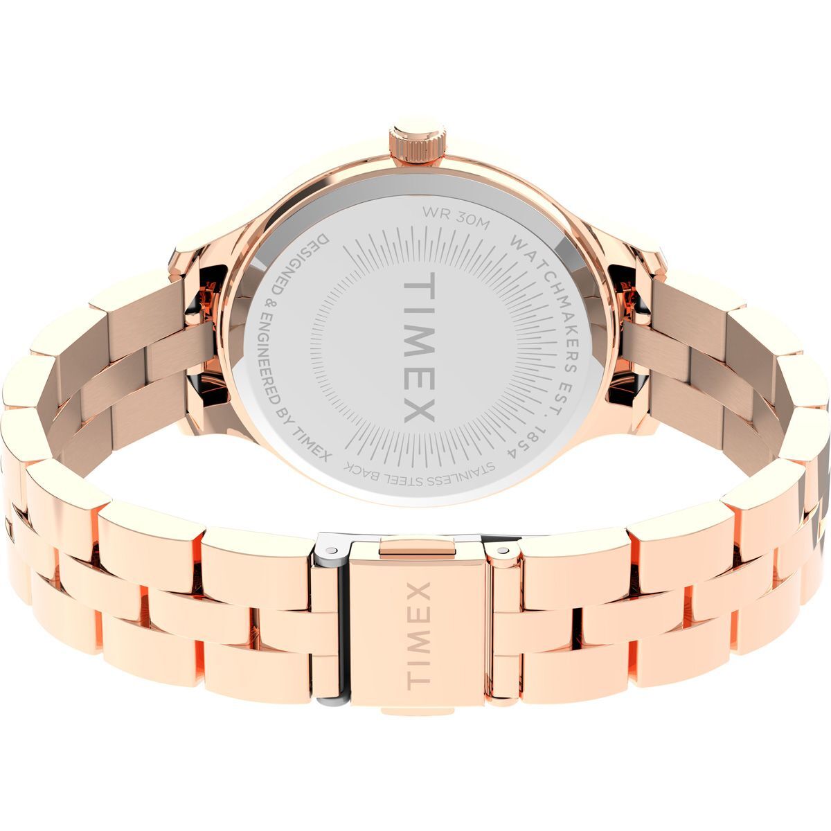TIMEX Peyton 36 mm Stainless Steel Bracelet Watch (Rose Gold