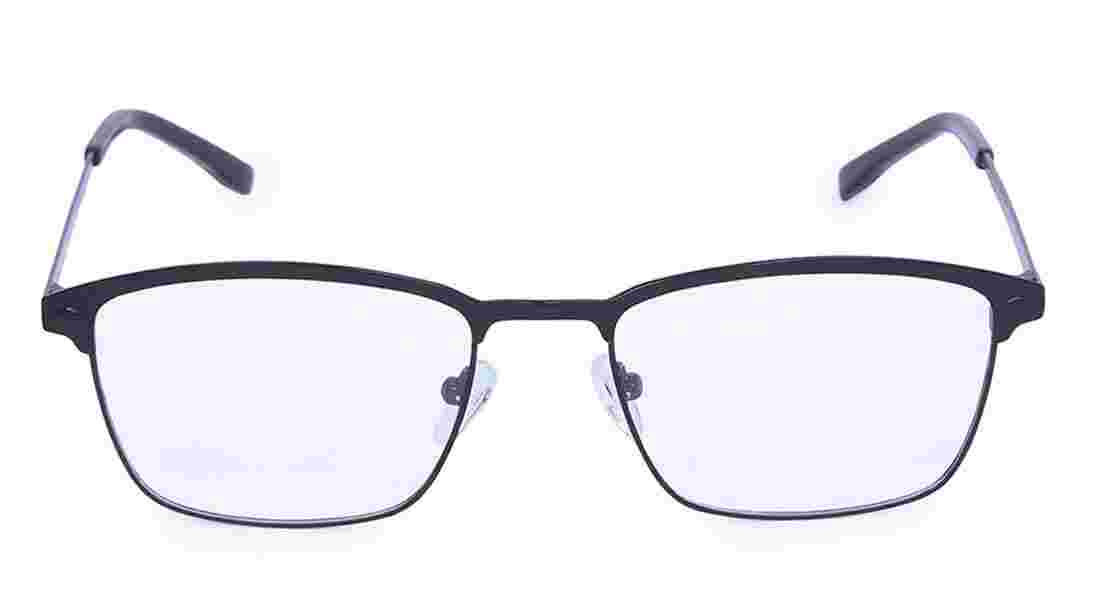 rimmed eyeglasses titan eye plus frames for gents Titan Eye Plus Black Square Rimmed Eyeglasses (TW1032MFM1) in