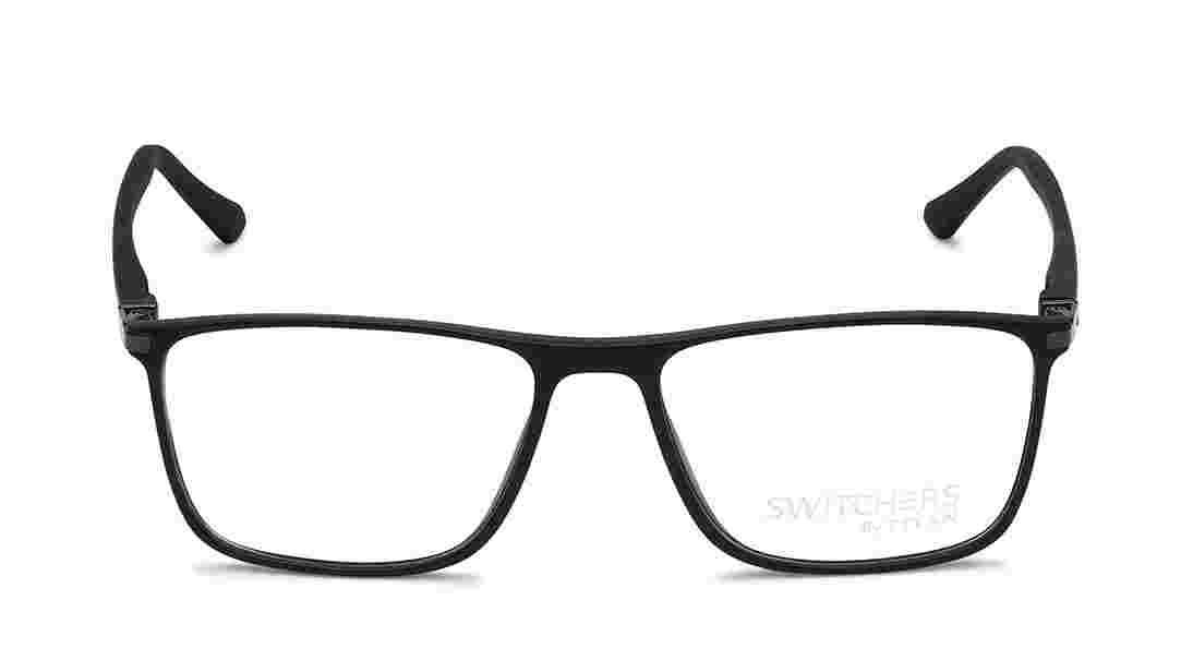 Titan Eye Plus Black Square Rimmed Eyeglasses (YS1006MFP1) in