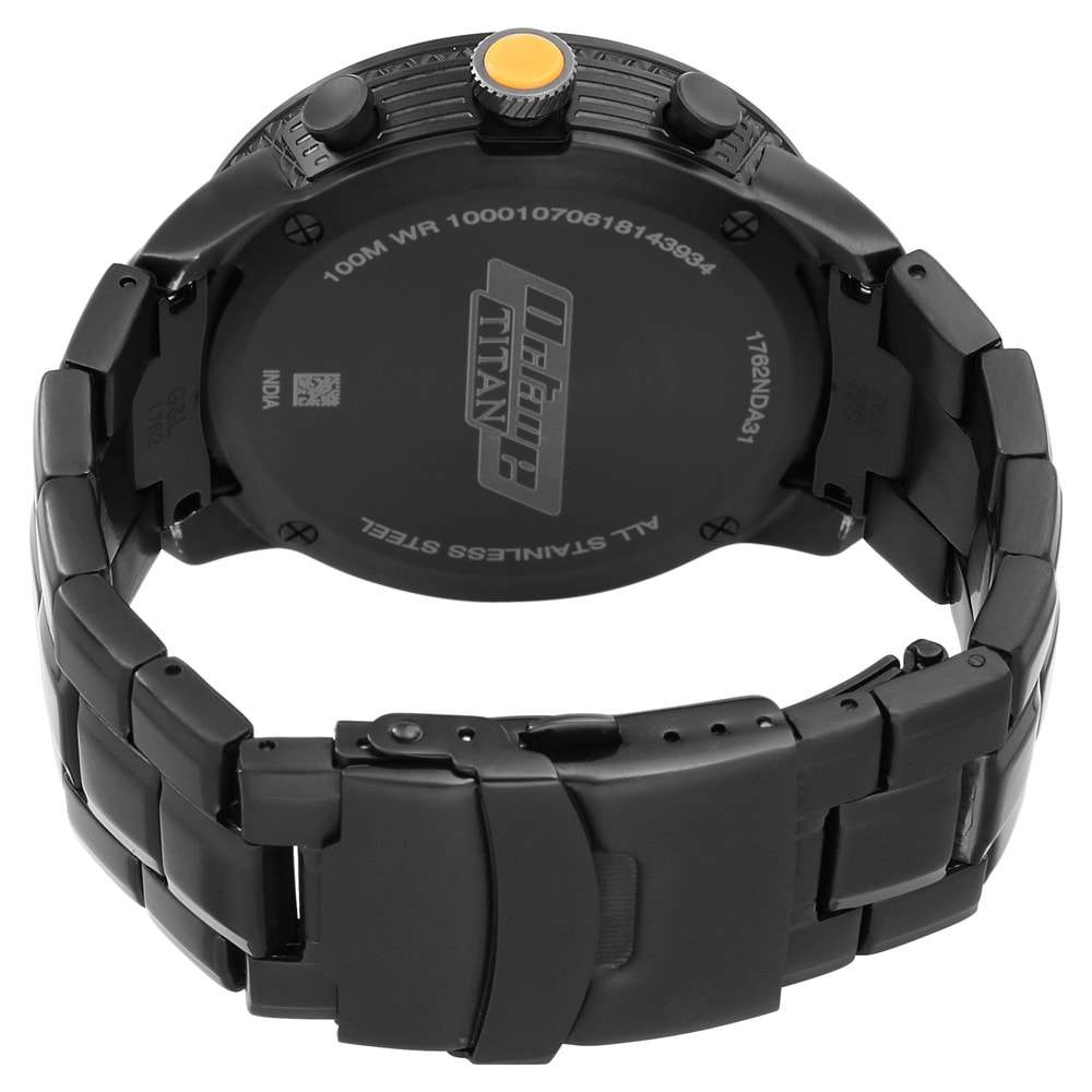 TITAN NN1762KM02 Mens Octane Black Chronograph Watch in Pune at