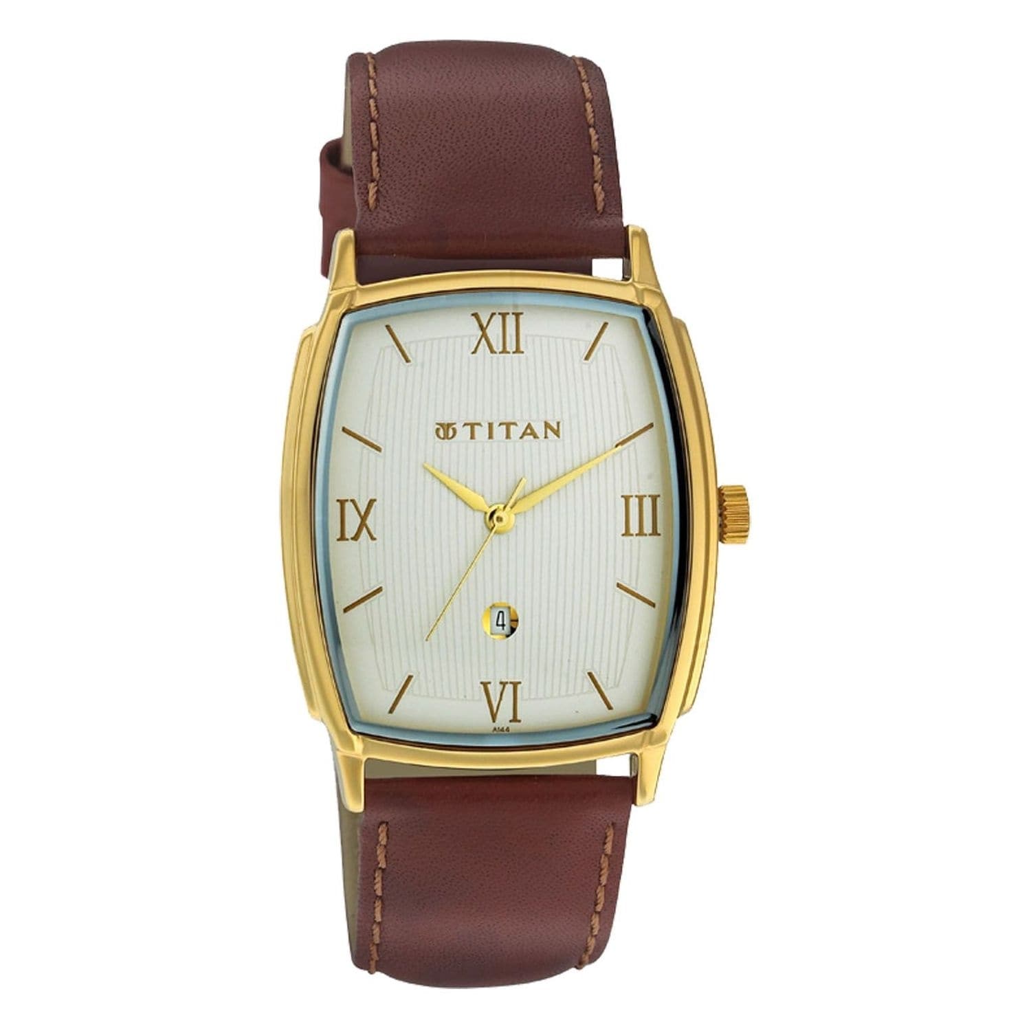 TITAN Men Quartz Leather Watch [NF1486YL01] in Aurangabad