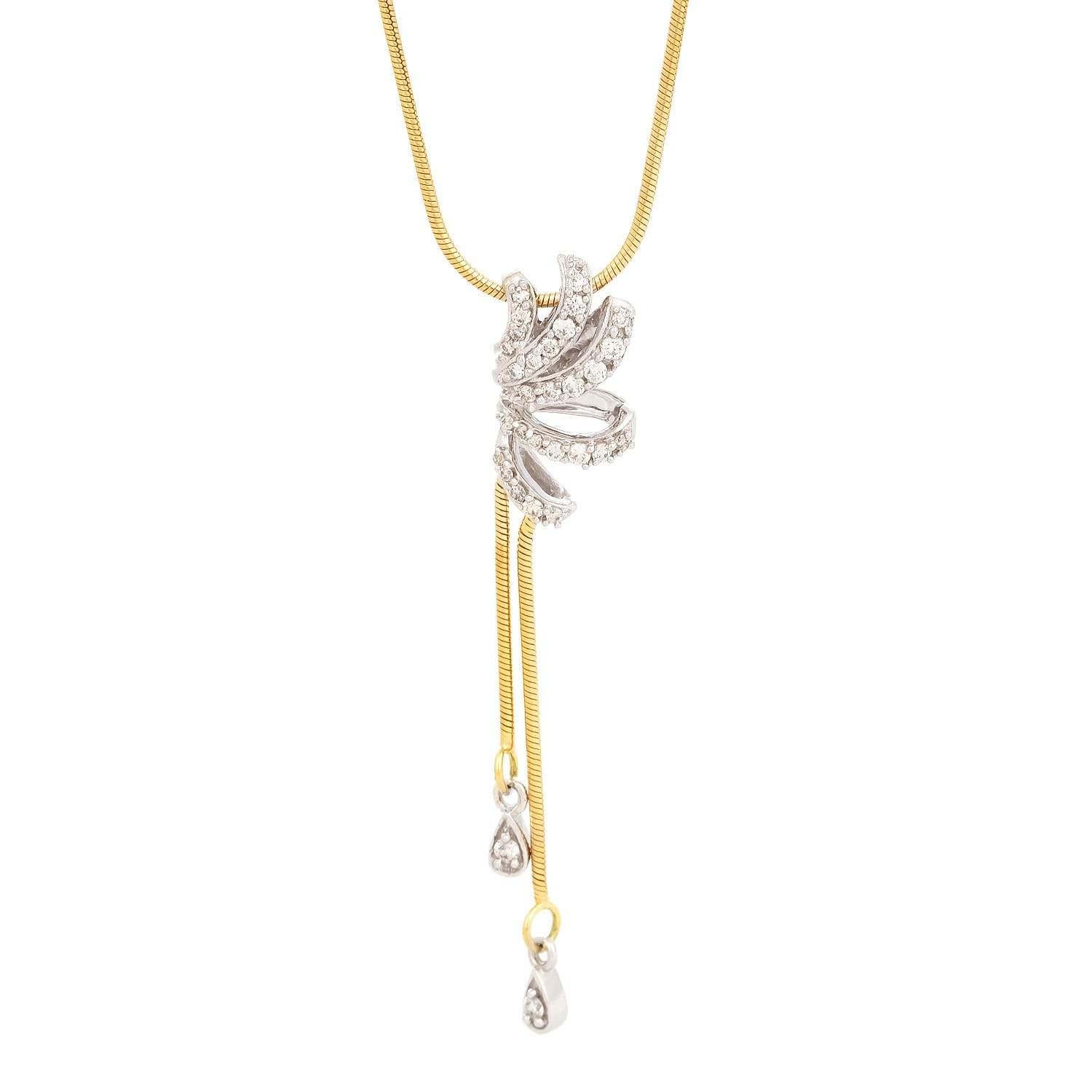 Tanishq 14KT Yellow And White Gold Diamond