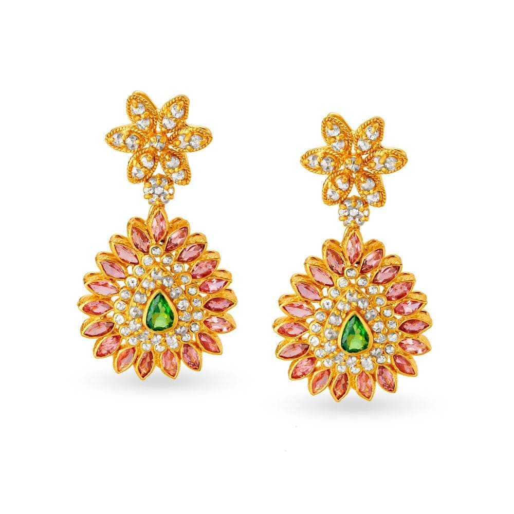 TANISHQ 22 KT Gold Earrings (513515DPJABAP4) in Korba at ₹ 90,784