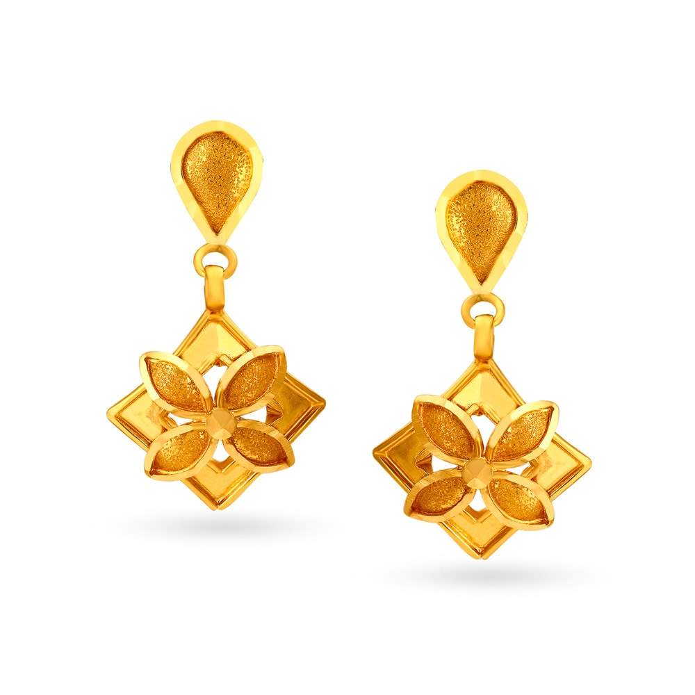 TANISHQ Gold Drop Earrings (Sku 512314dreaba00-p) in Karur at