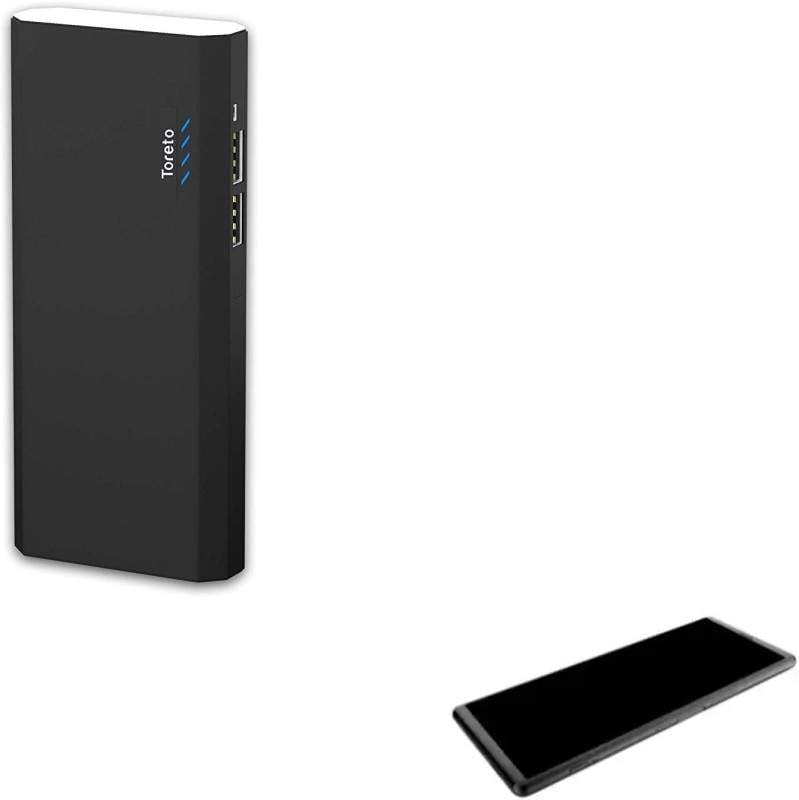 Toreto 10000 mAh Power Bank (Universal Mobile Power Bank TOR-33, Universal /Wired / For Smartphone_290)(Black, Lithium Polymer)