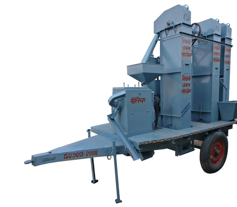 tractor with rice mill