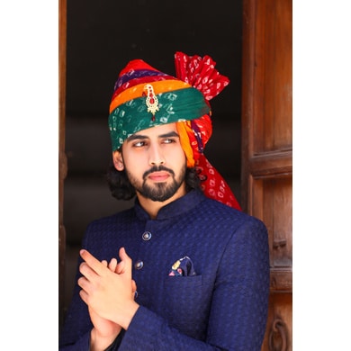 Royal Jodhpuri Suit With Safa Traditional Rajasthani Wedding