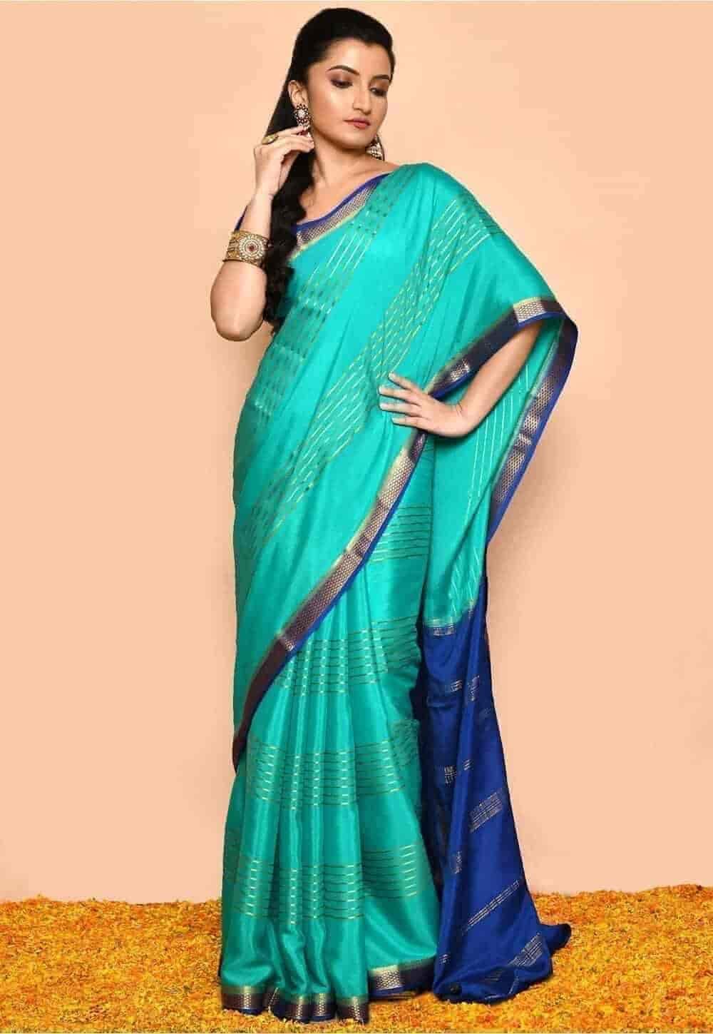 Traditional Wear Mysore Silk Printed Saree in Coimbatore at ₹ 750