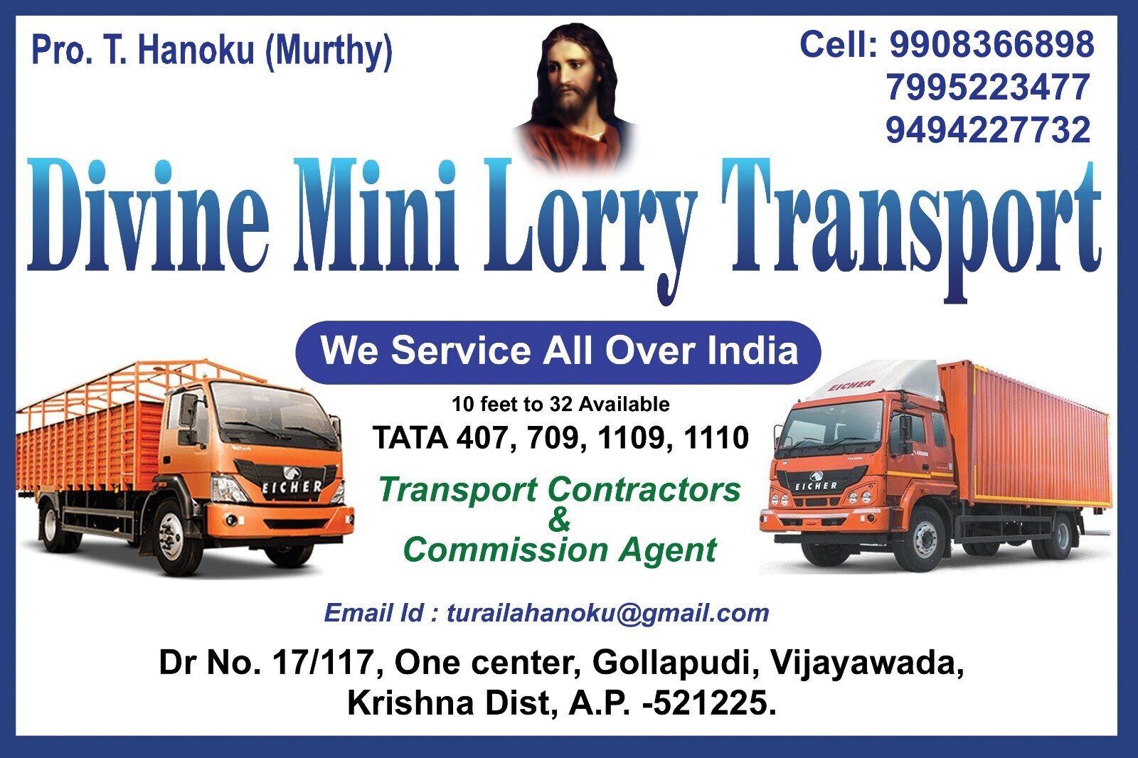 24 Hours Transporters in Vijayawada at ₹ 5,000 Day by Divine - Main Image