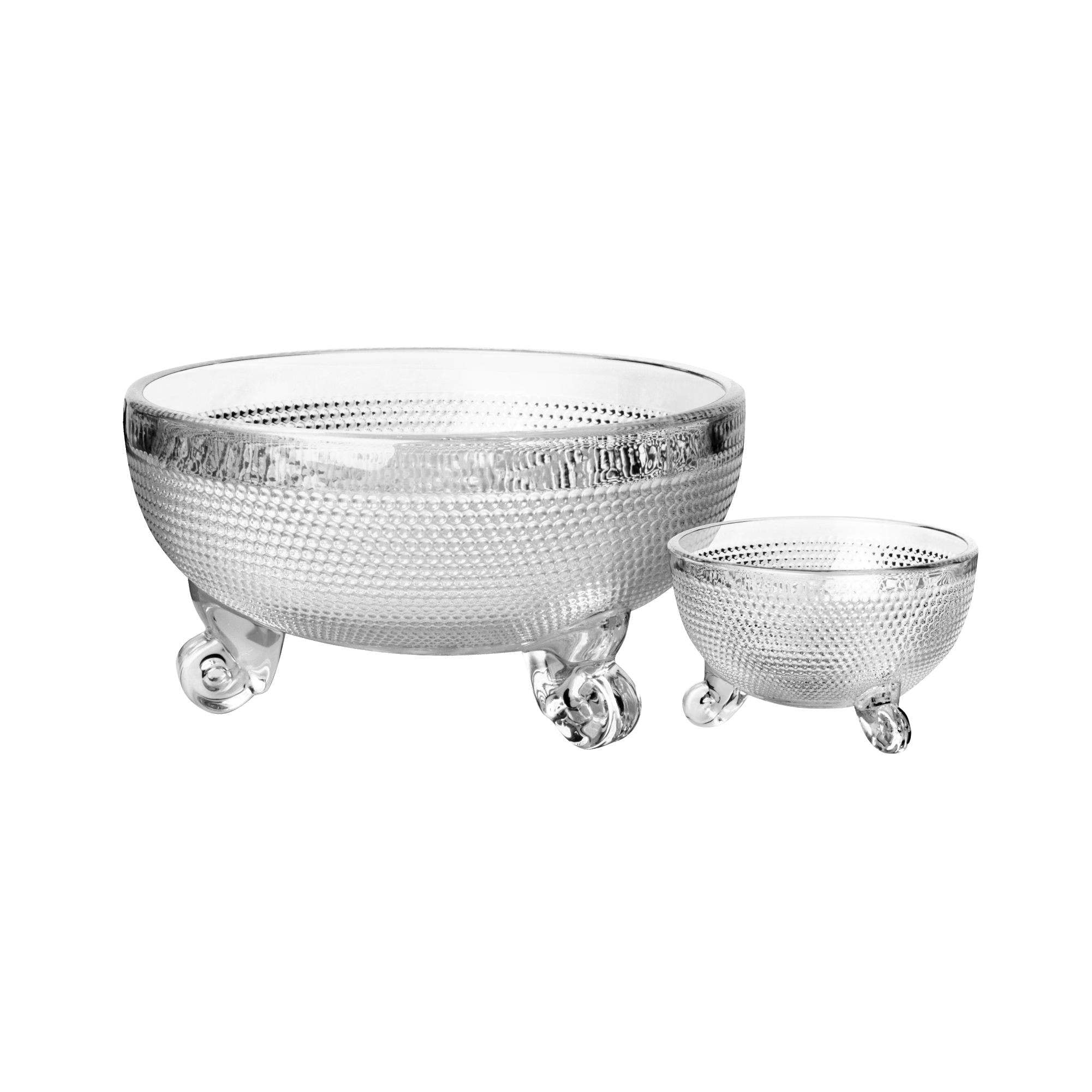bowls silver sparkle dinner set