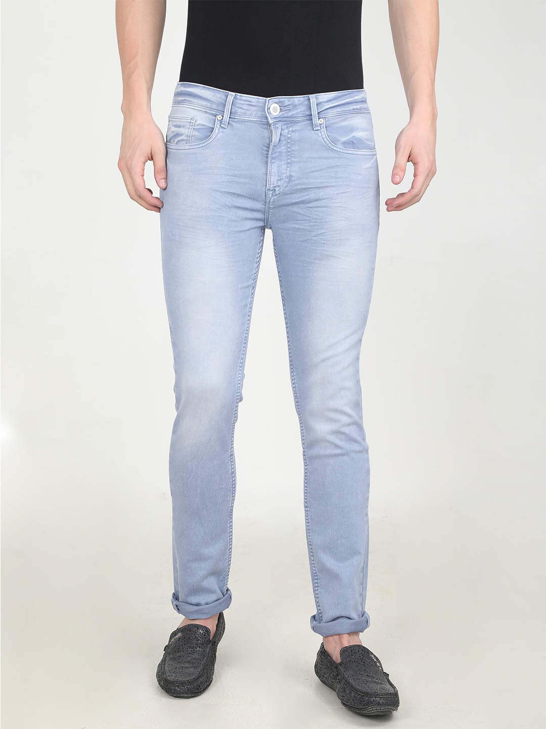 Buy Trigger Mens Slim Fit Jeans (Blue 