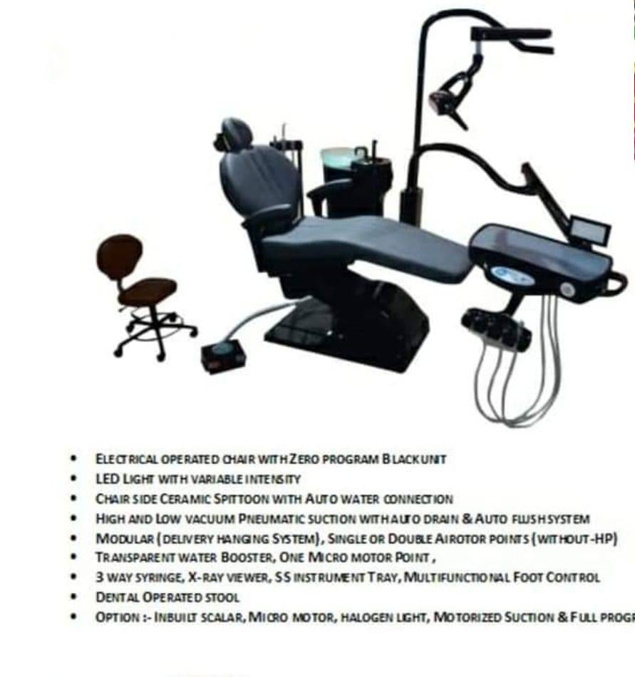 Trudent Tiger Mild Steel Dental Chair with Glossy Finish in Ongole