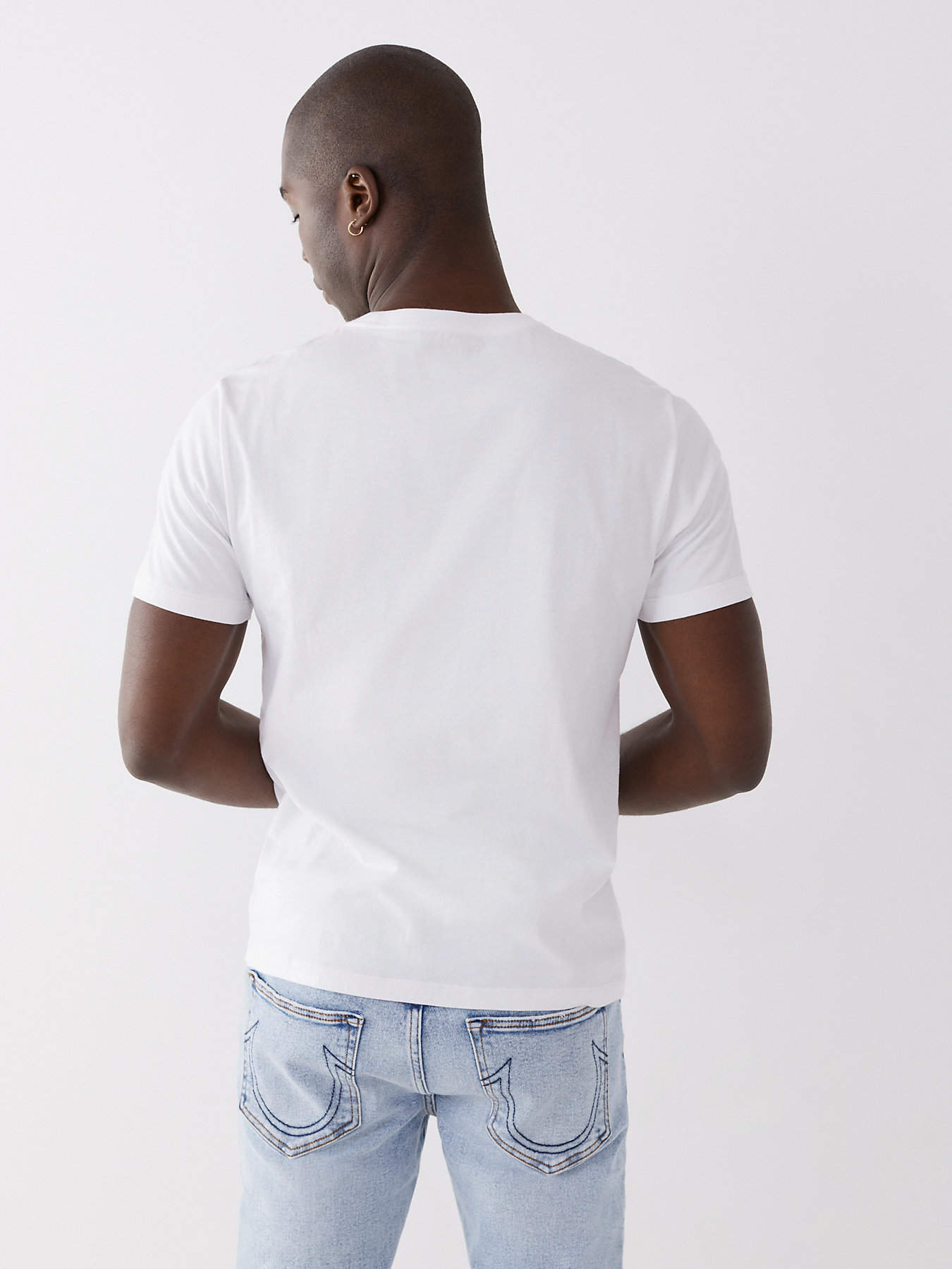 105432 Mens Pride Logo Tee (White 