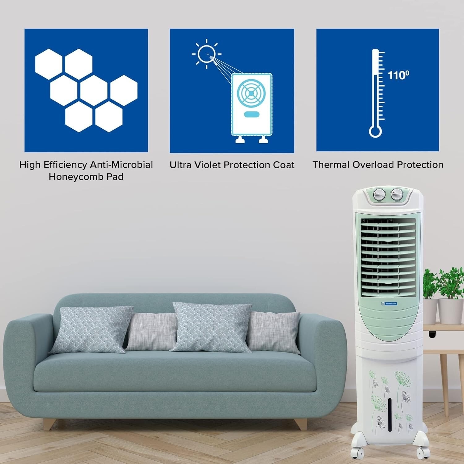 Honeycomb Pad V Guard Cooler Vgd85h Price V-Guard VGD85H Air