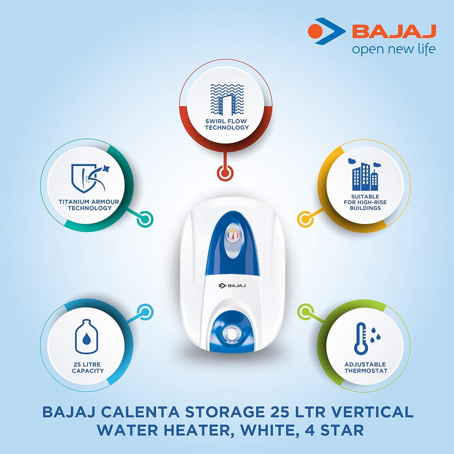 Consumer Products Bajaj Corp Limited Bajaj Calenta 25 Ltr 2000W