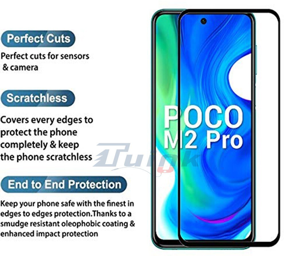 Tuink Edge To Edge Tempered Glass for Xiaomi Redmi 9C Matte