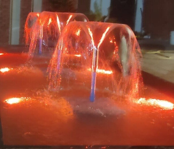 Brass Tulip Fountain Nozzle, Polished Finish, 1/2 inch Nozzle