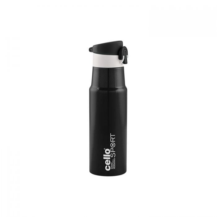 Cello 550 ml Turbo Stainless Steel Bottle (Black) in Pondicherry