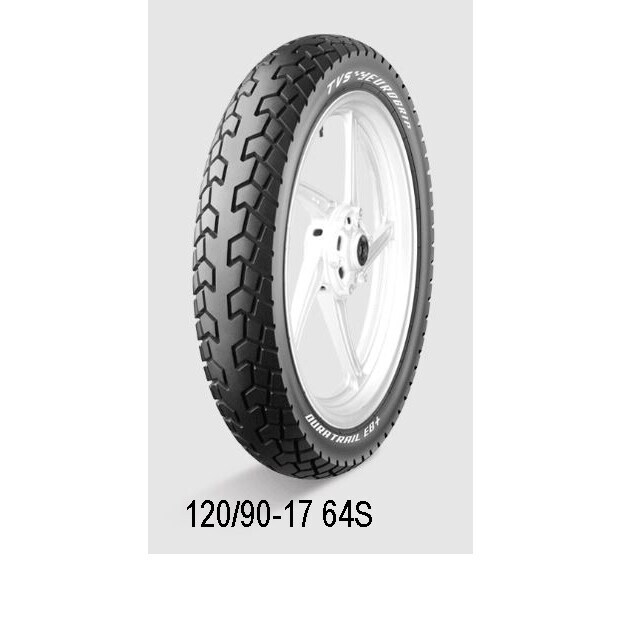 TVS 120/90-17 64S Duratrail Eb Plus Tl Two Wheeler Tyre in Surat