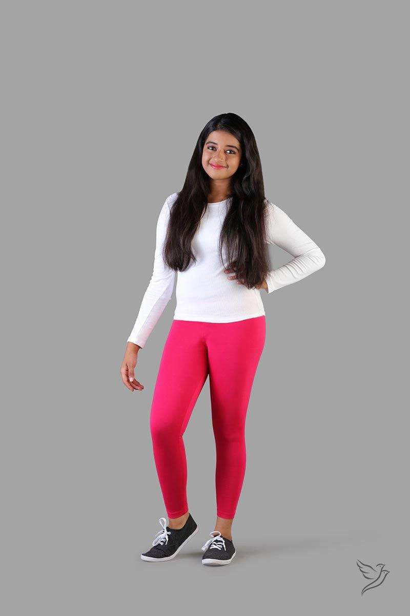 Twin Birds Gray And Pink Leggings TWIN BIRDS Pink Paradise Kids