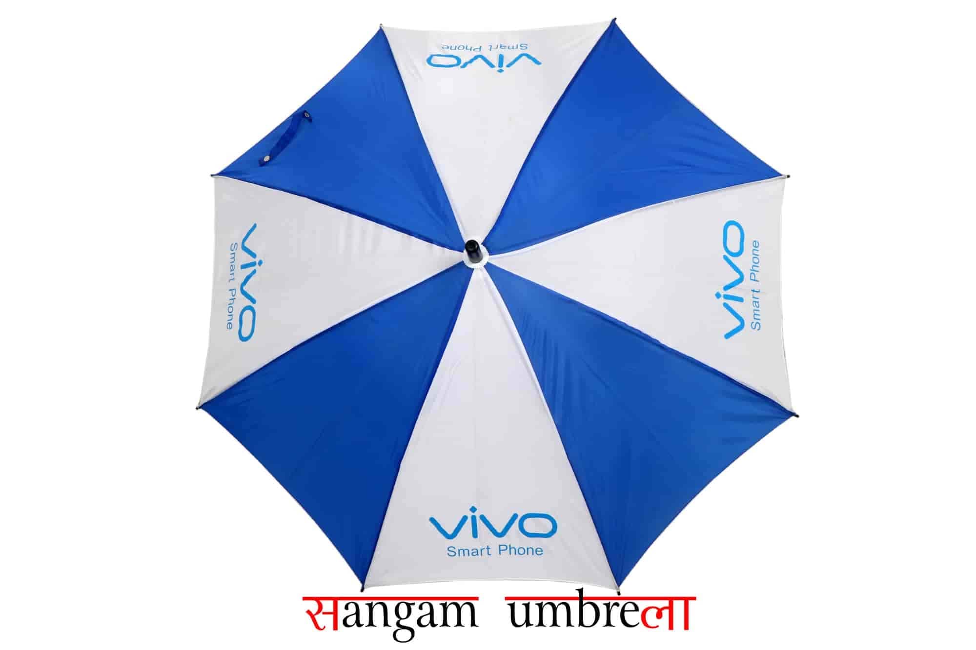 Nylon Long Stick Umbrella Blue And White, Size 23 Inch in Mumbai