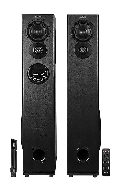 Mitashi TWR90FUR 2.0 Channel Multimedia Tower Speaker(Black) in
