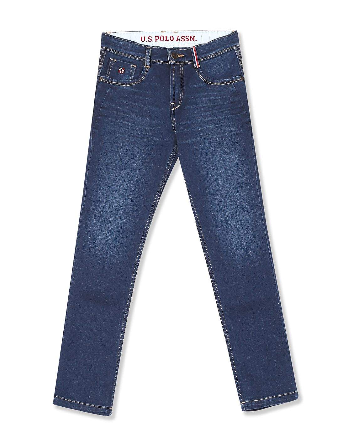 U.S. Polo Assn. Boys Slim Fit Stone 
