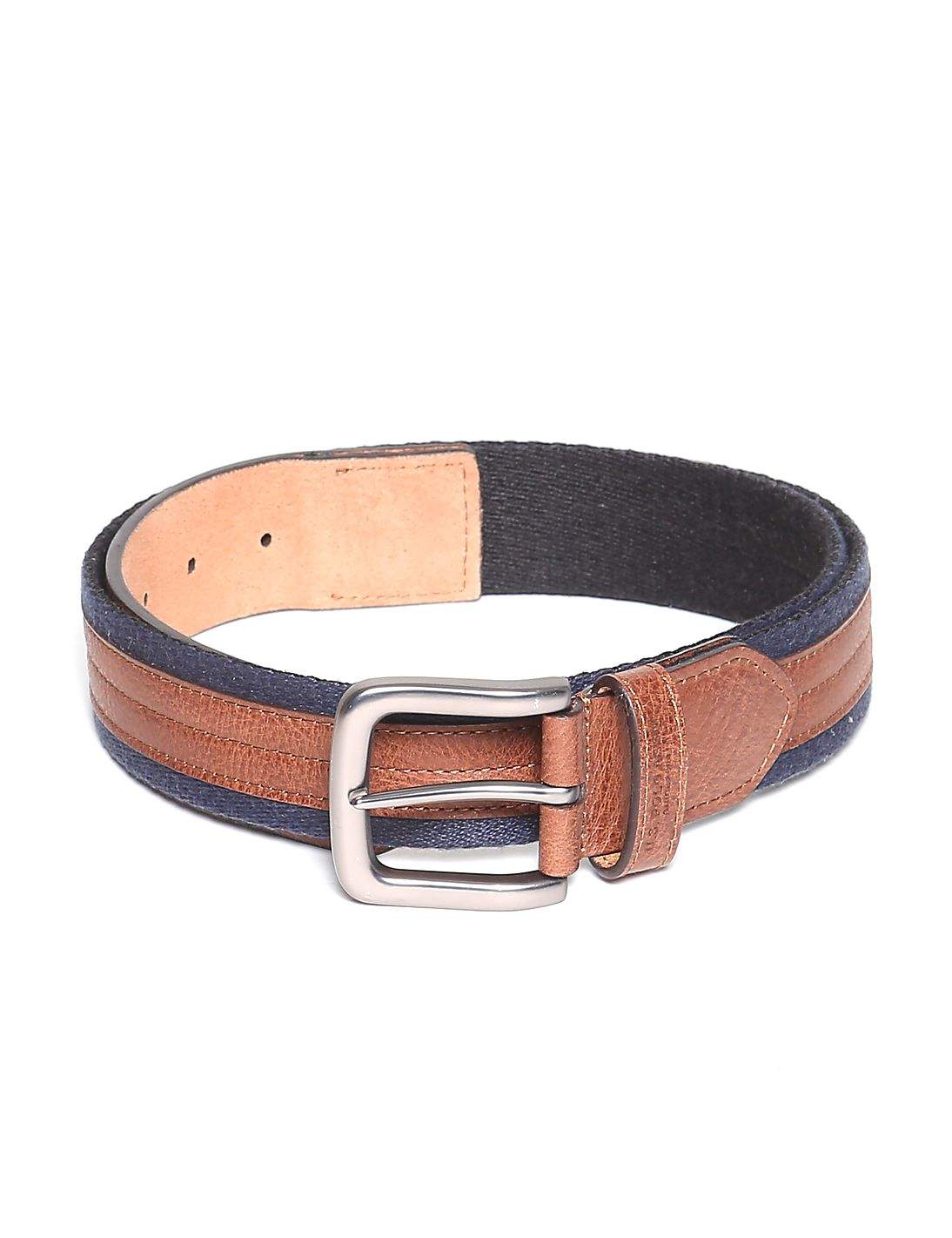 U.S. Polo Assn. Canvas Leather Belt 