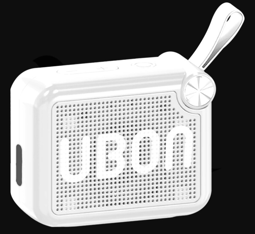 Ubon Mini Tone White Bluetooth Speaker SP-8090 in Dandeli at