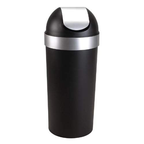 Buy Umbra Venti 16 Gallon Swing Top Kitchen Trash Can Large 35 Inch Tall Garbage Can For Indoor Outdoor Or Commercial Use Black Nickel Features Price Reviews Online In India Justdial