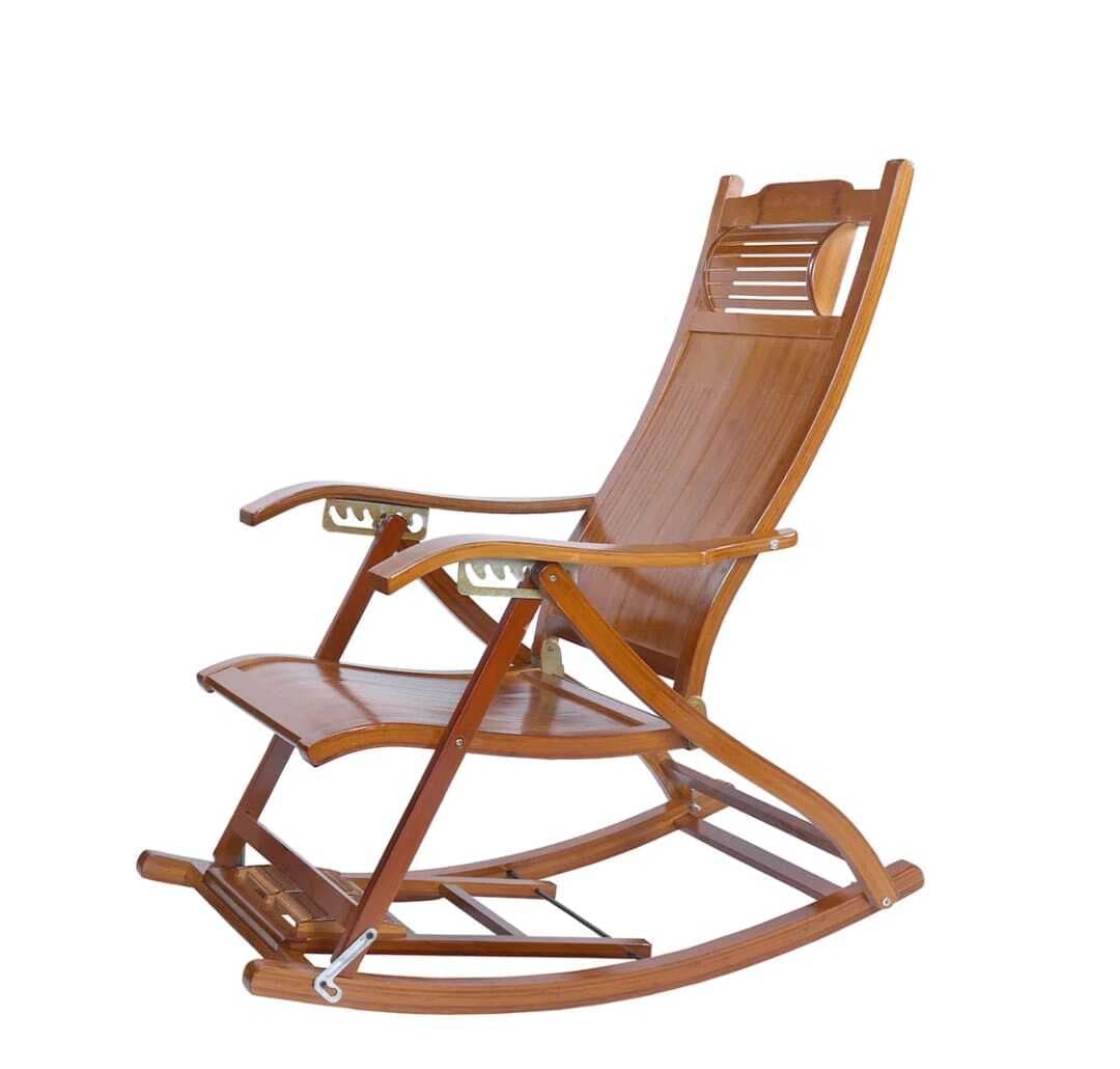 Unique Rocking Bamboo Lounge Chair Brown Color in Palghar at