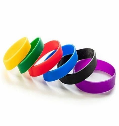 Unisex Silicone Plain Promotional Wristband, For Promotion Use in