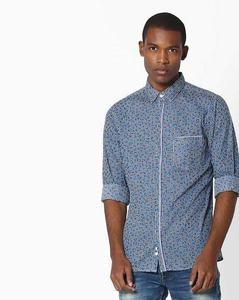 Benetton Mens Printed Shirt 
