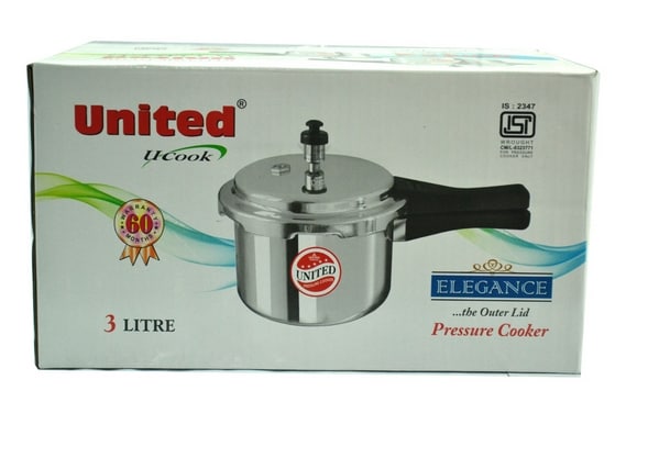 United Ucook Pressure Cooker Litre UNITED Elegance Litres