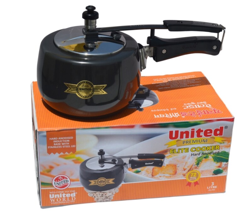 UNITED Elite Premium Elite UPC000080 Aluminium Pressure Cooker (3