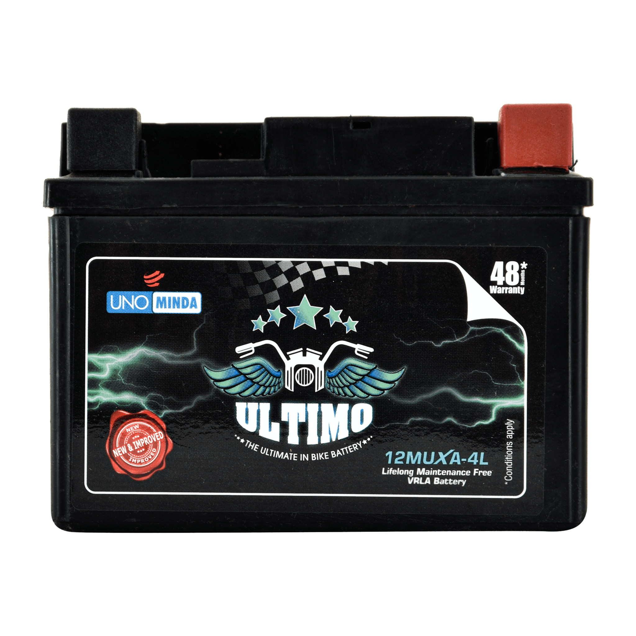 Uno Minda 12MUXA-4L Ultimo Wheeler Battery 12V in Azamgarh at