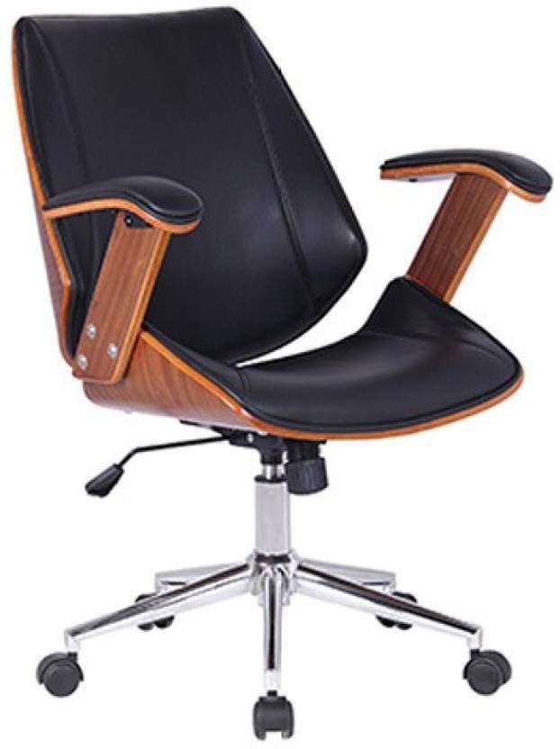 Study Chair Urban Ladder Wooden Chair Urban Ladder Ray Leatherette - Main Image