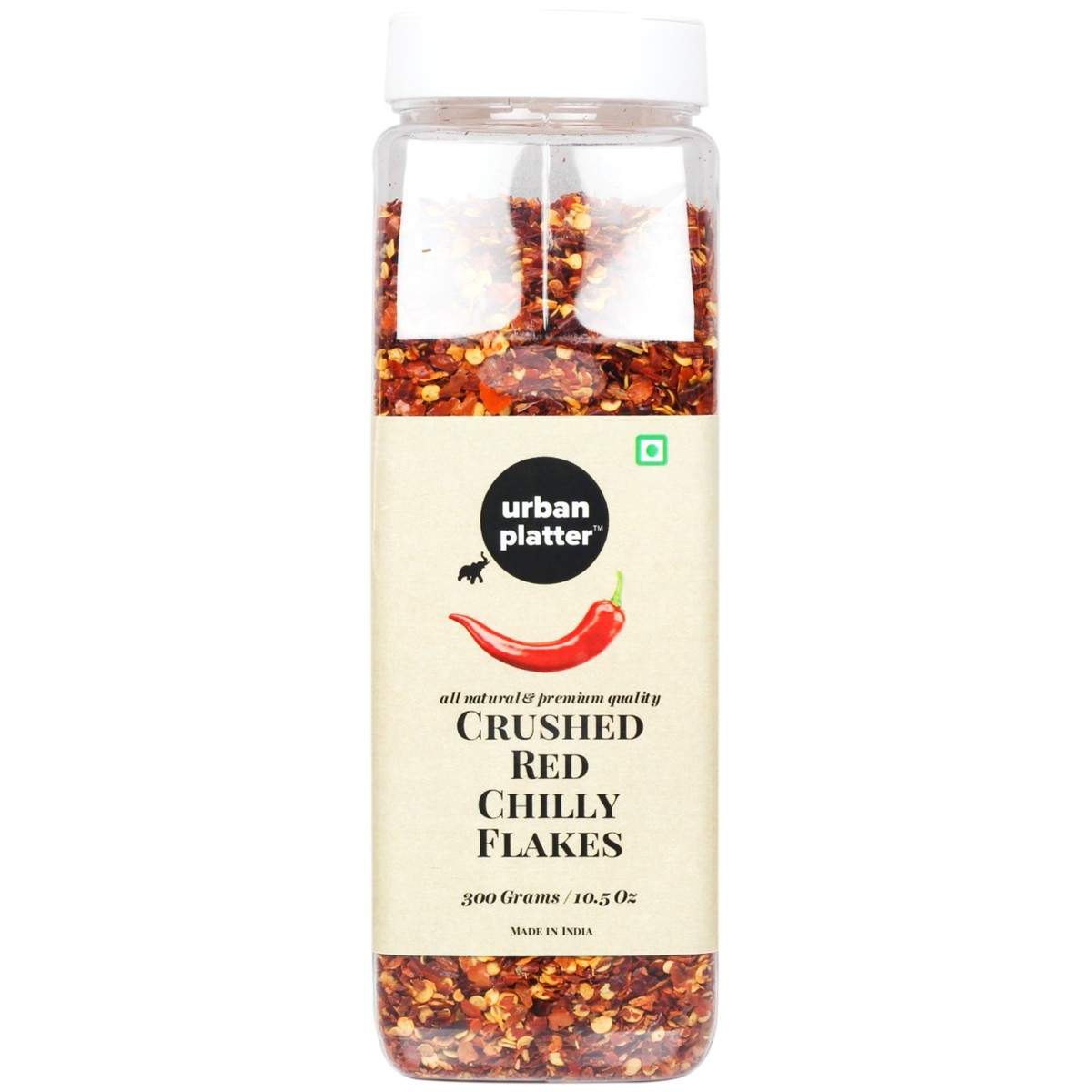 Urban Platter Dried Red Chilly Flakes Shaker Jar- 300g in Delhi at