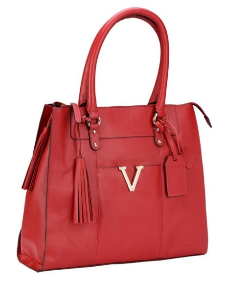 Valentino Genuine Leather Medium Size Women Hand Bag Red