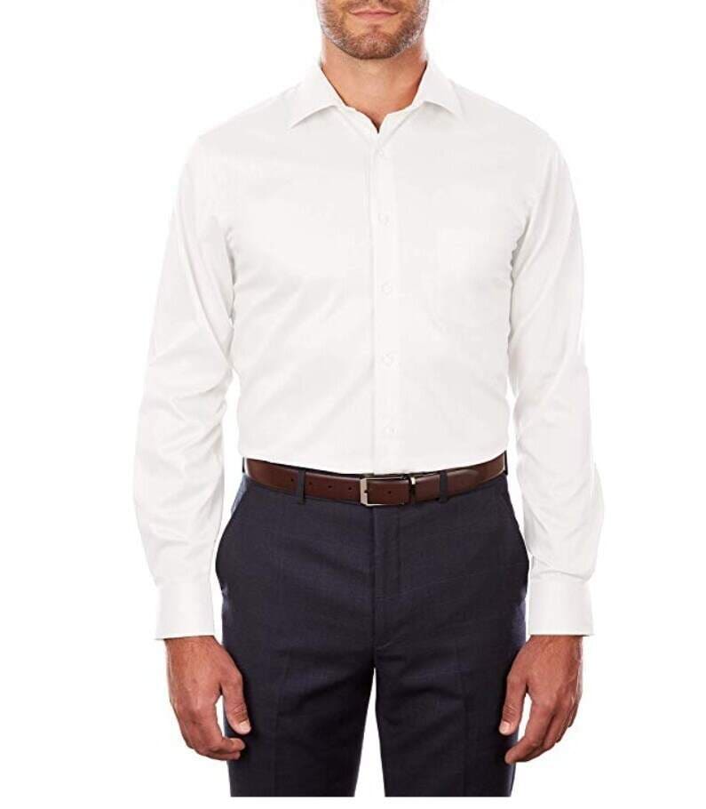 Van Heusen Men's Solid Cotton Regular Fit Dress Shirt in Malappuram at   1,489 / Unit by White Noor (Head Office) - Justdial