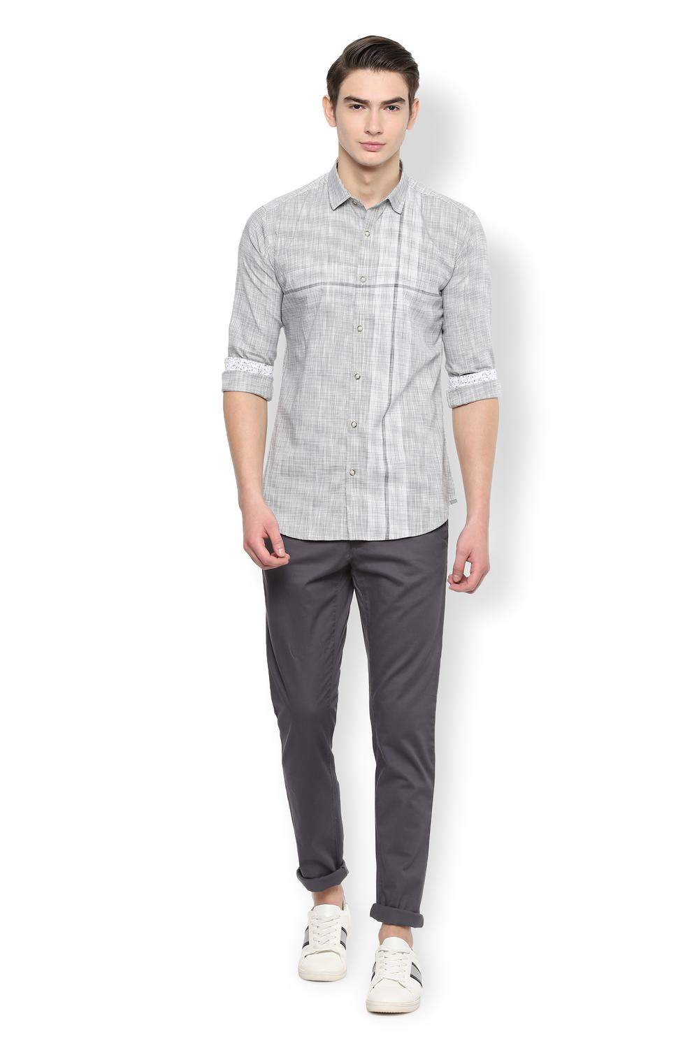 VAN HEUSEN Grey Shirt VDSFESKFR12801 40 in Delhi at ₹ 2,521