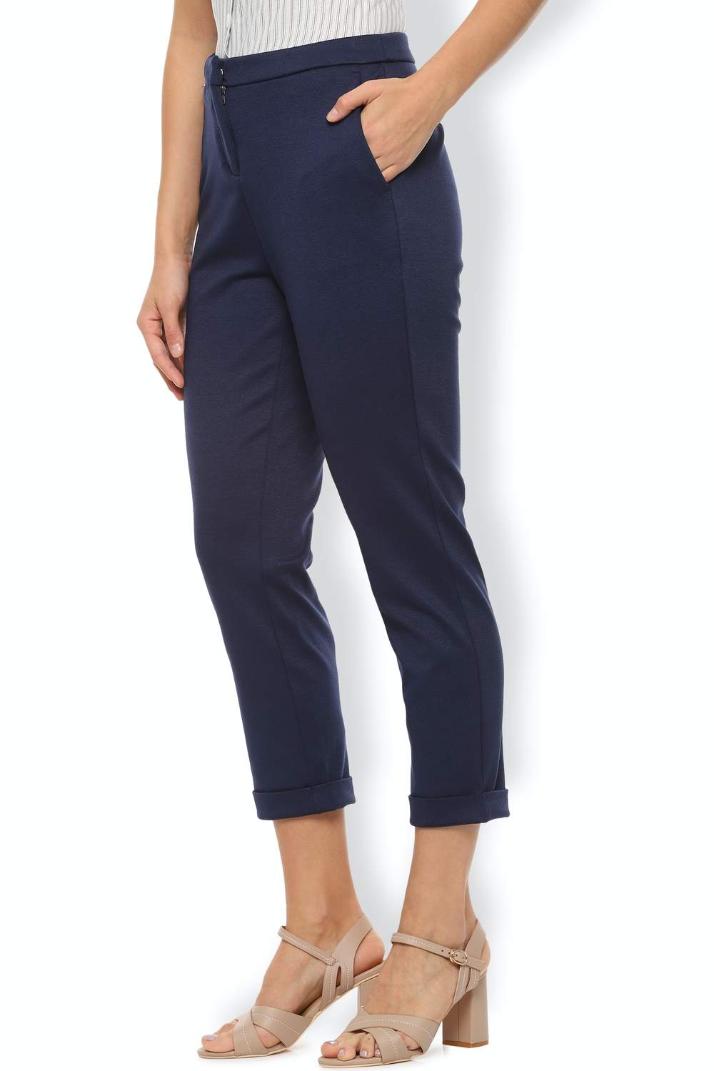 Van Heusen Navy Trousers VWTFPRGFK25177 