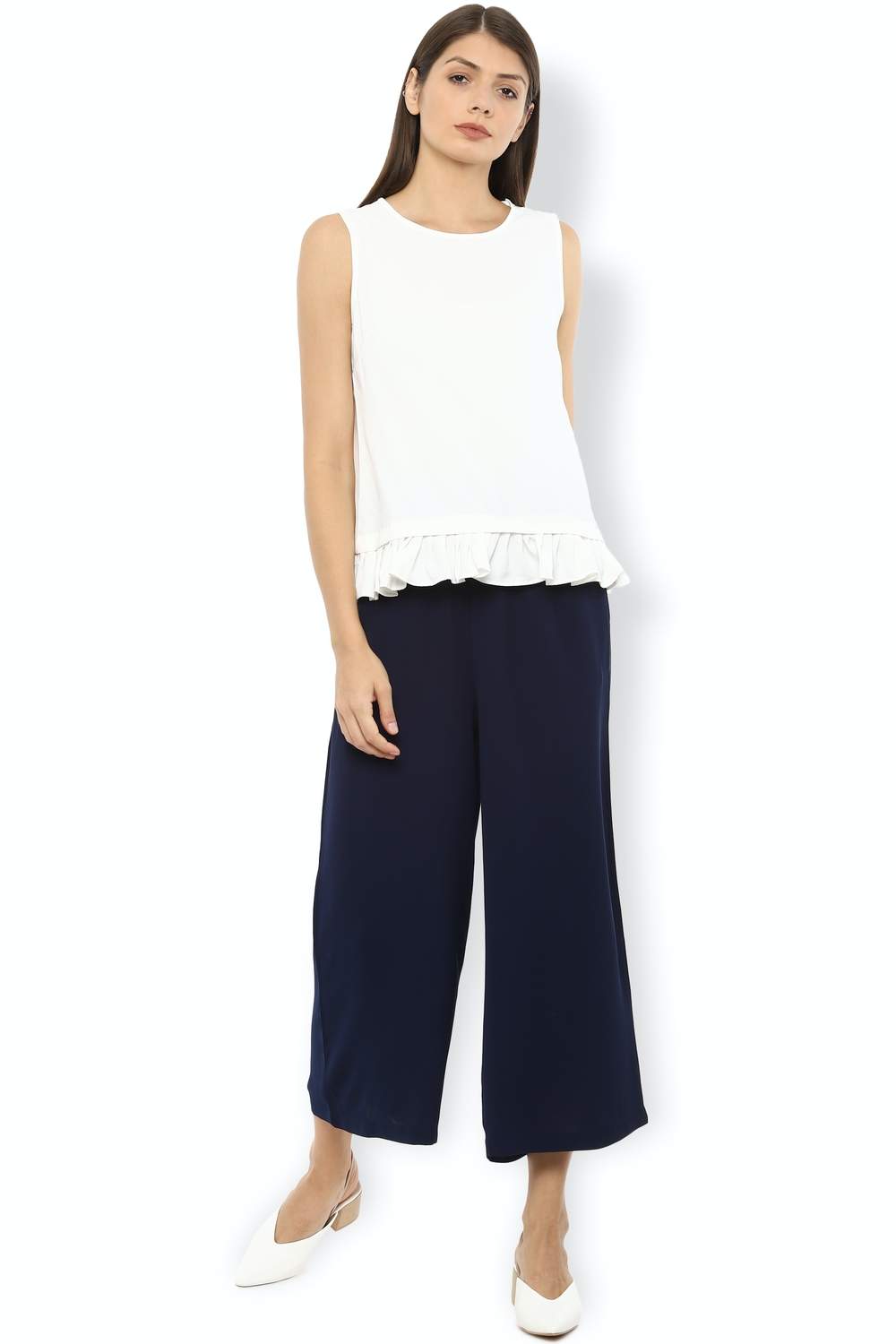 Van Heusen Navy Trousers VWTFCRGBF17284 