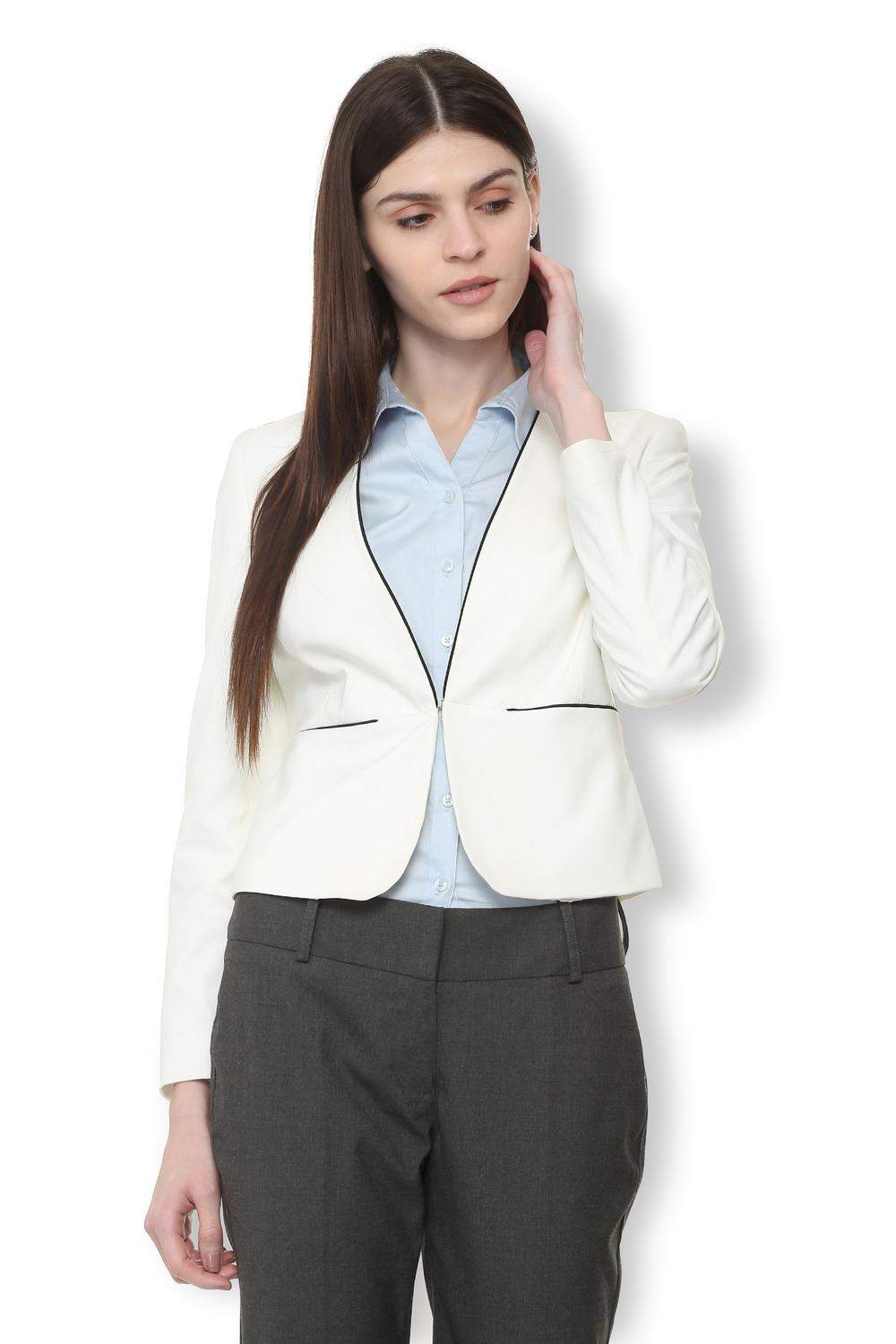van heusen white blazer