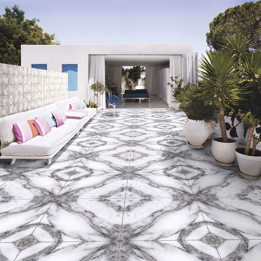 VARMORA Vrm 7009 Gracia Marble Matt Floor Tile (600 x 600 mm, Grey