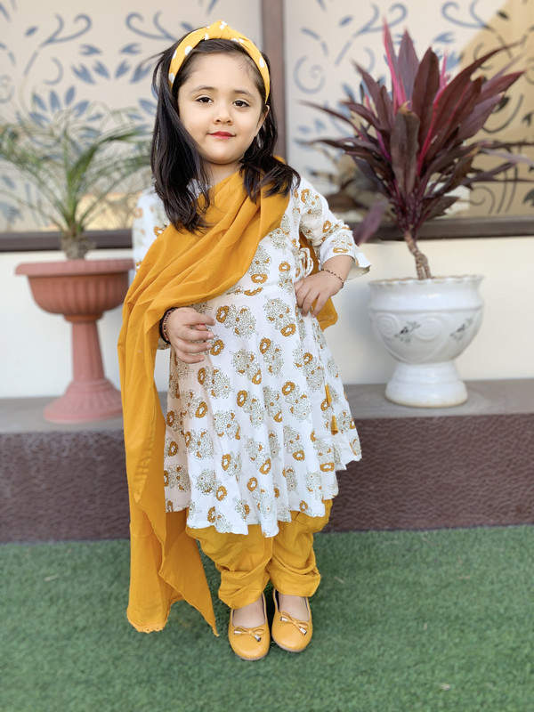Palazzo Modern Child Girl Punjabi Suit Design Vastra Vinod Block