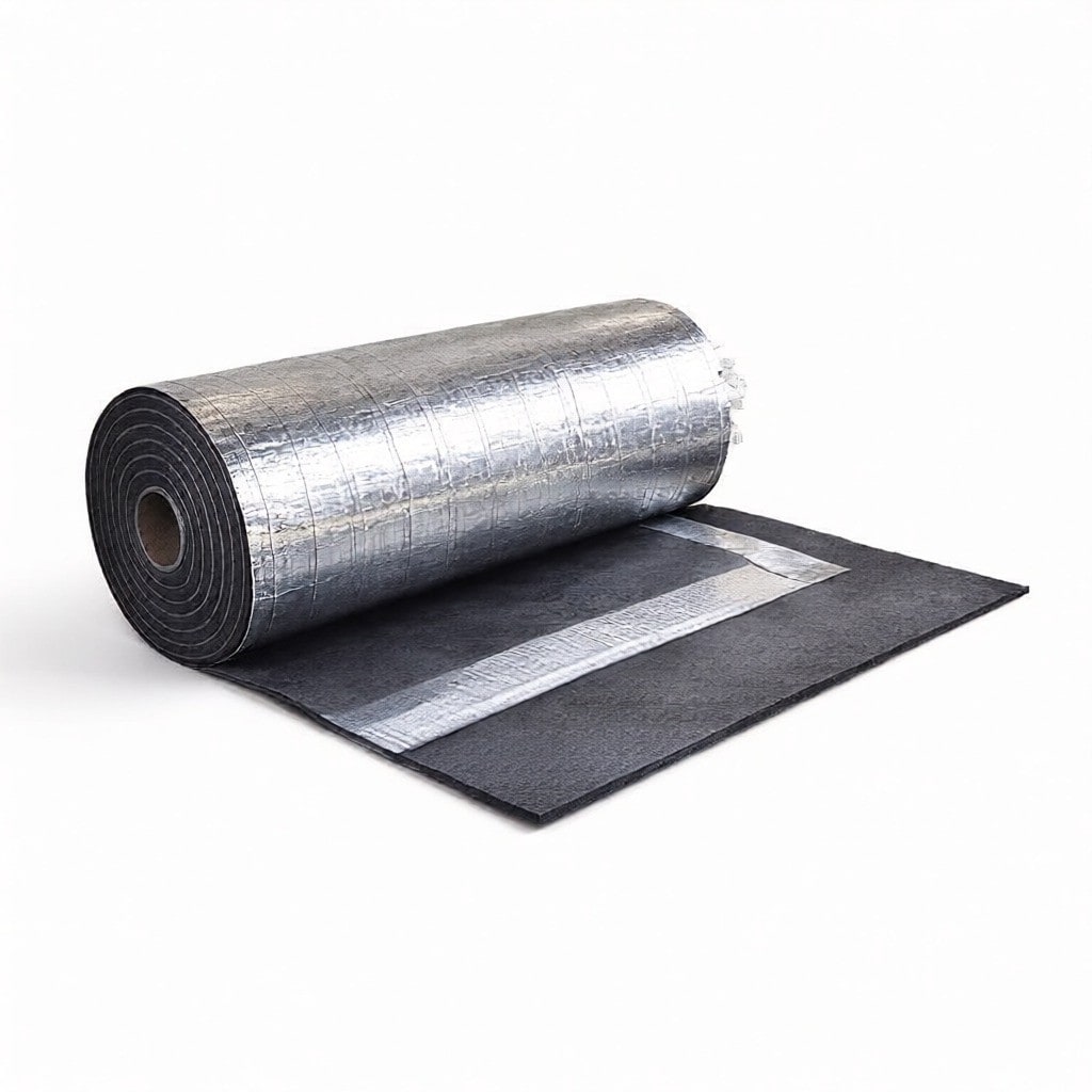 VBTECH Aluminum Foil Laminated Butyl Rubber Waterproofing Sheet, Weather-Resistant Sealant Tape