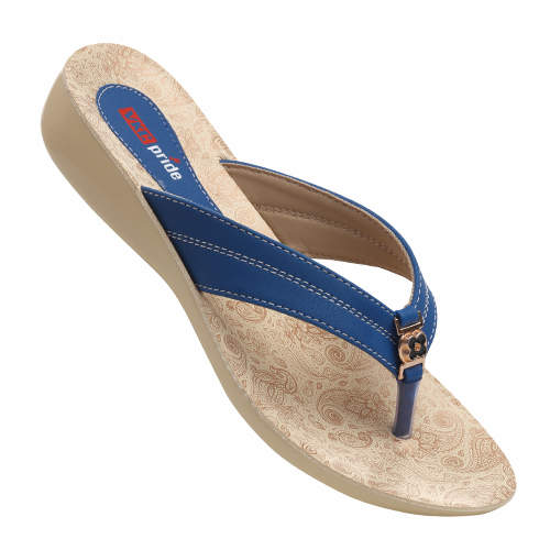 VKC Pride Pride 8224 Mens Slippers (Size: 6, Blue) in Chennai at