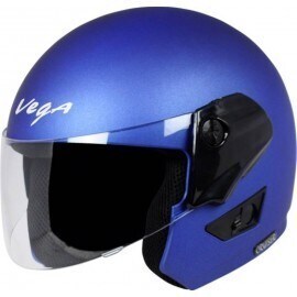 Vega Cruiser Open Face Helmet Blue in 