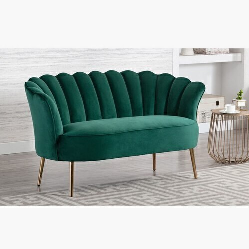 Velvet Seater Designer Sofa (Green) in Vapi at ₹ 11,000 Pc by